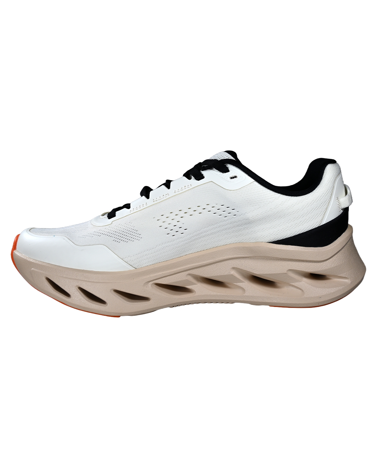 ERKEK ULTRA HAFİF DARBE EMİCİ KALIN TABAN SPOR SNEAKER BEYAZ - KREM