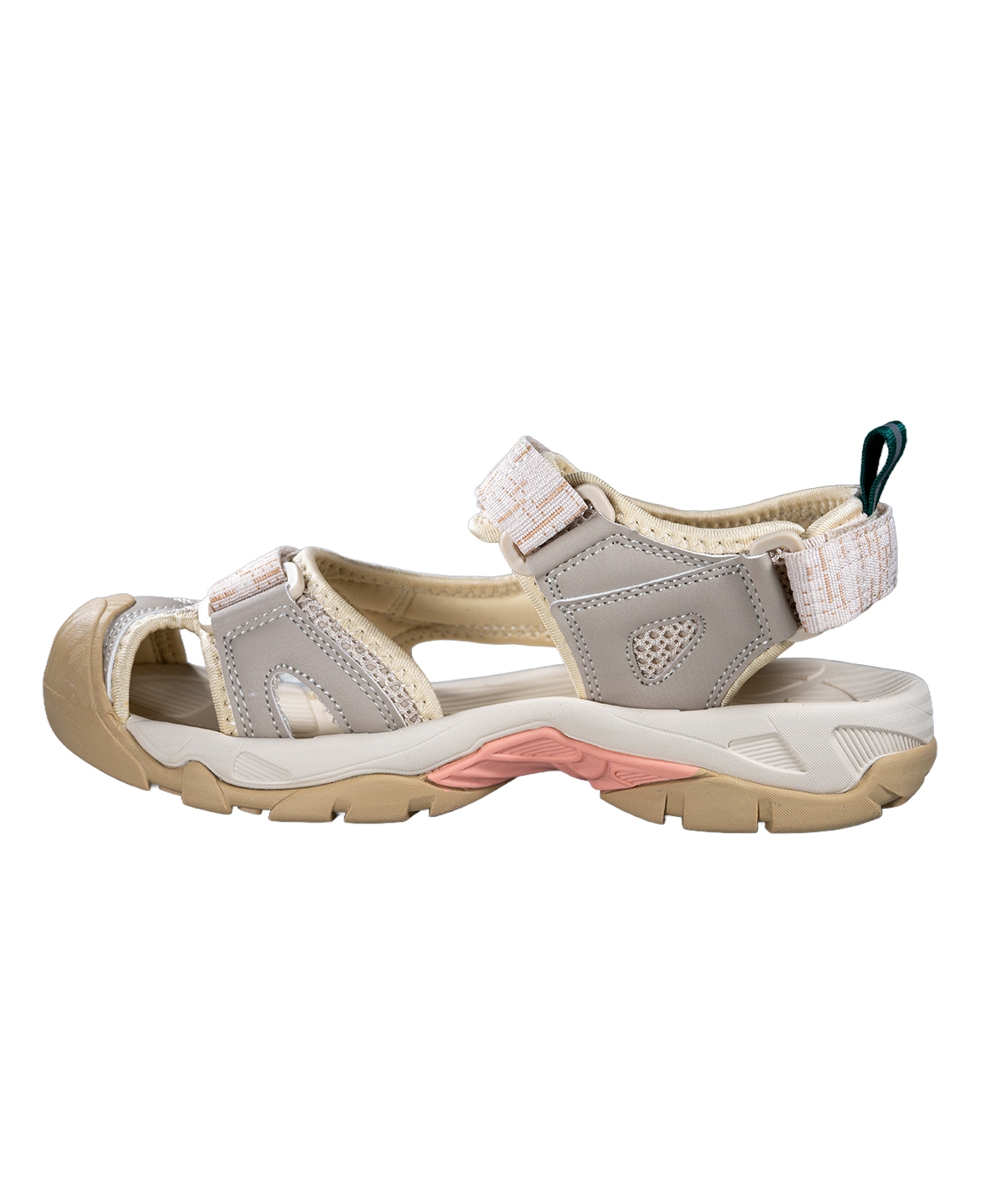 KADIN SU TAHLİYE TABANLI CIRTLI OUTDOOR SANDALET BEJ